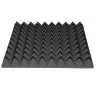Акустичний поролон Ecosound піраміда 40мм 50смх50см Колір чорний графіт 