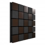 Акустическая панель Ecosound Tetras Acoustic Wood Brown 50x50см 53мм цвет коричневый