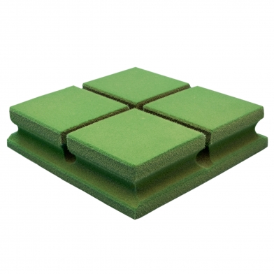 Купить акустична панель ecosound tetras velvet pistasho 200x200x50мм колір зелений  по низкой цене