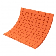 Панель з акустичного поролону Ecosound Tetras Color товщиною 30 мм, розміром 100х100 см, оранжевого кольору 