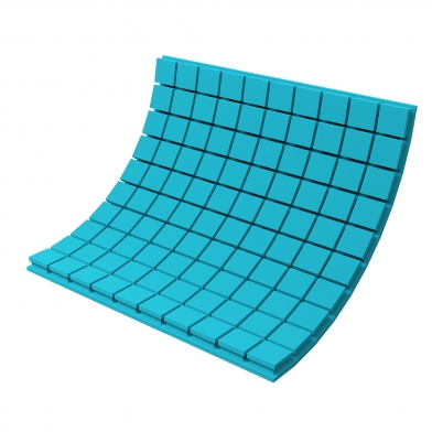 Купить панель из акустического поролона ecosound tetras color толщиной 70 мм, размером 100х100 см, синего цвета по низкой цене