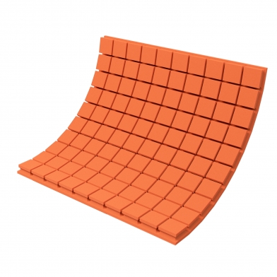 Купить панель из акустического поролона ecosound tetras color толщиной 70 мм, размером 100х100 см, оранжевого цвета по низкой цене