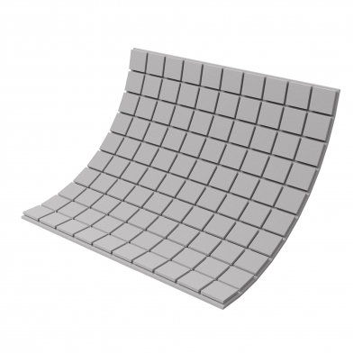 Купить панель з акустичного поролону ecosound tetras gray 100x100см, 20мм, колір сірий  по низкой цене