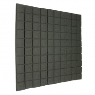 Панель з негорючого акустичного поролону Ecosound Tetras Black 1х1м, 30 мм, колір чорний графіт