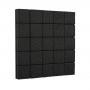 Купить панель з негорючого акустичного поролону ecosound tetras black 50х50 см, 30 мм, колір чорний графіт по низкой цене