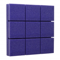 Панель из негорючего акустического поролона Ecosound Tetras Рurple 30х30 см, 30 мм, цвет фиолетовый