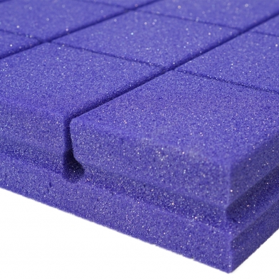 Купить панель из негорючего акустического поролона ecosound tetras рurple 50х50 см, 30 мм, цвет фиолетовый по низкой цене