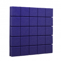 Панель из негорючего акустического поролона Ecosound Tetras Рurple 50х50 см, 30 мм, цвет фиолетовый