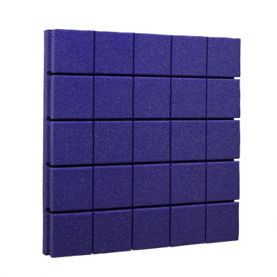 Купить панель из негорючего акустического поролона ecosound tetras рurple 50х50 см, 30 мм, цвет фиолетовый по низкой цене