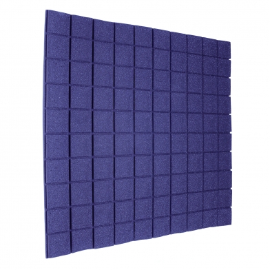Купить панель из негорючего акустического поролона ecosound tetras рurple 1х1м, 30 мм, цвет фиолетовый по низкой цене