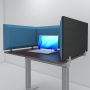 Настольная акустическая ширма для офисных столов и колл центров Desktop Acoustic Screen Color U-Type