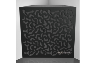 Бас ловушка Ecosound Boomerang HDF-Black 50 х 50 см 100 мм черная