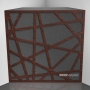 Купить бас ловушка ecosound ecoart xl wenge 50 х 50 см 100 мм коричневая по низкой цене