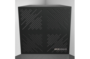 Бас пастка Ecosound 4Diagonals HDF-Black 50 х 50 см 100 мм чорна