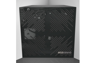 Бас пастка Ecosound 4Diagonals Plastic Black 50 х 50 см 100 мм чорний пластик