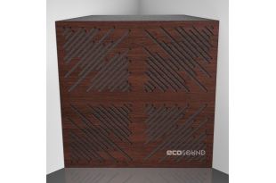 Бас пастка Ecosound 4Diagonals Wenge 50 х 50 см 100 мм коричнева