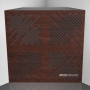 Купить бас ловушка ecosound 4diagonals wenge 50 х 50 см 100 мм коричневая по низкой цене
