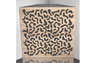 Бас ловушка Ecosound Boomerang Lt-Sonoma-Oak 50 х 50 см 150 мм латте