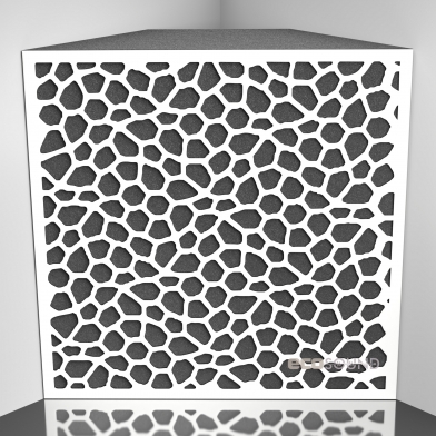 Купить бас ловушка ecosound econet hdf-white 50 х 50 см 150 мм белая по низкой цене