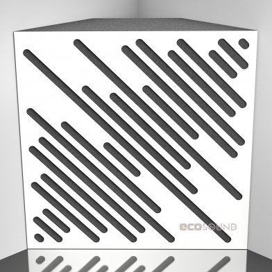 Купить бас ловушка ecosound diagonal hdf-white 50 х 50 см 150 мм белая по низкой цене