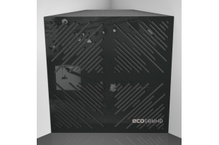 Бас пастка Ecosound 4Diagonals Plastic Black 50 х 50 см 150 мм чорний пластик
