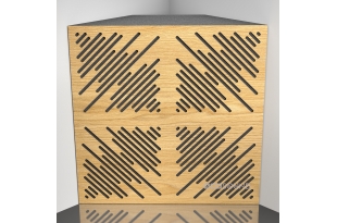 Бас пастка Ecosound 4Diagonals Sherwood-Oak 50 х 50 см 150 мм світлий дуб