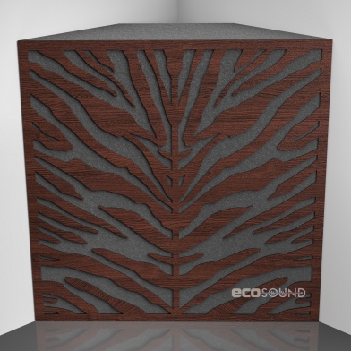 Купить бас ловушка ecosound zebra wenge 50 х 50 см 150 мм коричневая по низкой цене