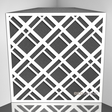 Купить бас ловушка ecosound grille hdf-white 50 х 50 см 150 мм белая по низкой цене