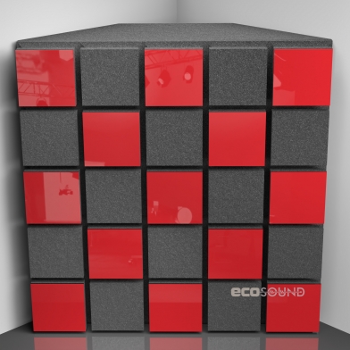 Купить бас ловушка ecosound tetras acoustic plastic red 50 х 50 см 150 мм красный пластик по низкой цене