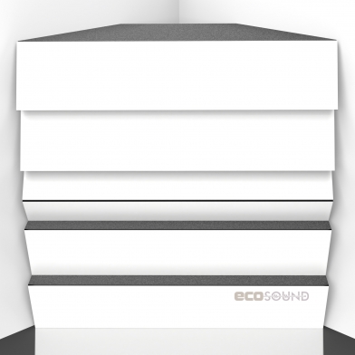 Купить бас ловушка ecosound pindiff rock hdf-white 50 х 50 см 150 мм белая по низкой цене