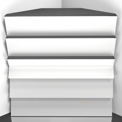 Купить бас ловушка ecosound pindiff crater hdf-white 50 х 50 см 150 мм белая по низкой цене