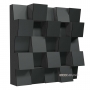 Купить акустический диффузор-рассеиватель ecosound ecodiff hdf-black 50 х 50 см 103 мм черный по низкой цене