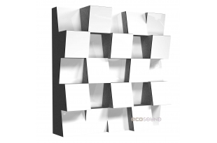 Акустичний дифузор-розсіювач Ecosound EcoDiff Plastic White 50 х 50 см 103 мм білий пластик
