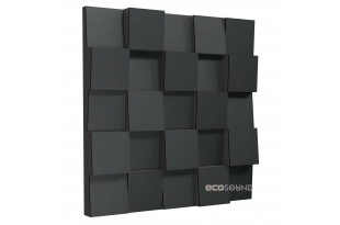 Акустический диффузор-рассеиватель Ecosound EcoDiff HDF-Black 50 х 50 см 53 мм черный
