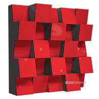 Акустичний дифузор-розсіювач Ecosound Ecodiff SM Plastic-Red 25 х 25 см 53 мм червоний пластик