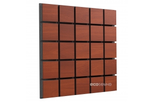 Акустична панель Ecosound Tetras Wood Apple-Locarno 50 х 50 см 33 мм коричнева