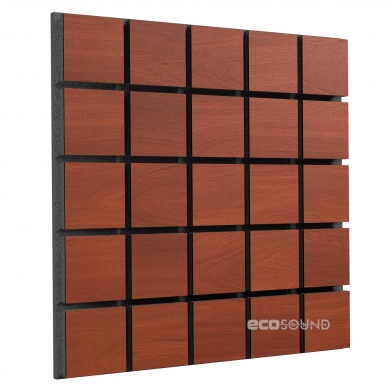 Купить акустическая панель ecosound tetras wood apple-locarno 50 х 50 см 33 мм коричневая по низкой цене