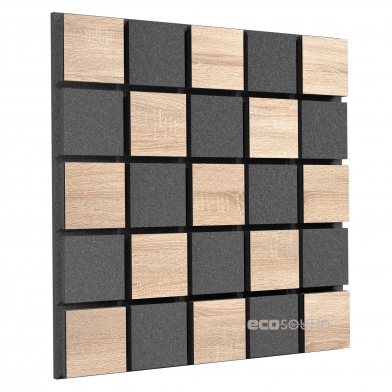 Купить акустична панель ecosound tetras acoustic wood apple-locarno 50 х 50 см 33 мм коричнева по низкой цене