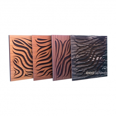Купить акустическая панель ecosound chimera zebrano 50x50см 33мм цвет крем по низкой цене