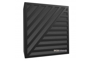 Акустична панель Ecosound Band HDF-Black 50 х 50 см 33 мм чорний