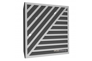 Акустична панель Ecosound Band Plastic White 50 х 50 см 33 мм білий пластик