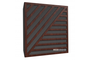 Акустична панель Ecosound Band Wenge 50 х 50 см 33 мм темно коричневий