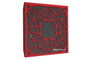 Акустична панель Ecosound Acoustic Plastic Red 50 х 50 см 33 мм червоний пластик