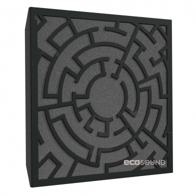 Купить акустическая панель ecosound labyrinth plastic black 50 х 50 см 53 мм черный пластик по низкой цене