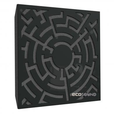 Купить акустическая панель ecosound labyrinth-full plastic black 50 х 50 см 53 мм черный пластик по низкой цене
