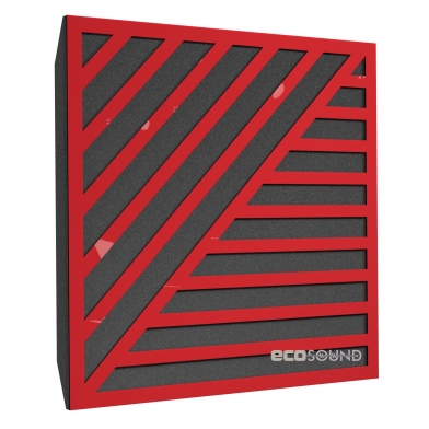 Купить акустическая панель ecosound band plastic red 50 х 50 см 53 мм красный пластик по низкой цене