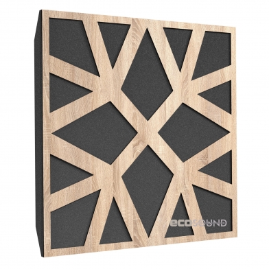Купить акустическая панель ecosound snowflake lt-sonoma-oak 50 х 50 см 53 мм латте по низкой цене