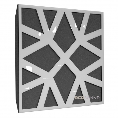 Купить акустическая панель ecosound snowflake plastic white 50 х 50 см 53 мм белый пластик по низкой цене