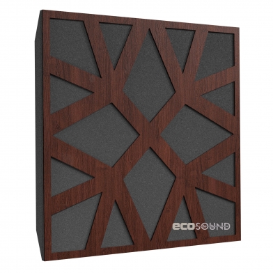 Купить акустическая панель ecosound snowflake wenge 50 х 50 см 53 мм темно-коричневый по низкой цене