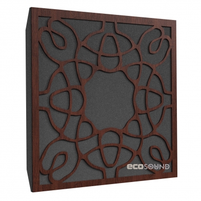 Купить акустическая панель ecosound acoustic wenge 50 х 50 см 53 мм темно-коричневый по низкой цене